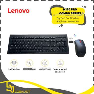 LENOVO M120 PRO Combo Series - Essential Wireless Keyboard and Mouse Combo - Set Keyboard dan Mouse 