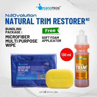 NATURAL TRIM RESTORER N3OVOLUTION - nanoTECH PROTECTION - BACK TO BLACK PERMANENT - PENGHITAM BODY P