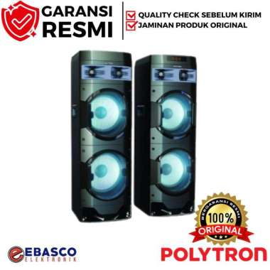 Speaker Aktif POLYTRON PAS 10DF22 - Dengan Bluetooth Double Subwoofer