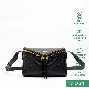 [12.12 Dealcember] MCM Diamant Small 3D Goatskin Leather Shoulder Bag Black