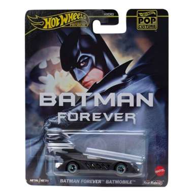 Hot Wheels Pop Culture Batman Forever Batmobile Black Car- Mainan Mobil Balap HVJ39