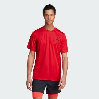 adidas Men Training Training Essentials Base Tee Baju Fitness Pria [HZ3095] A/S better scarlet