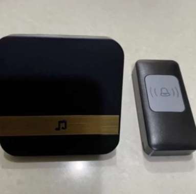 Bel Pagar Rumah Bagus Bel Tanpa Kabel Bel Wireless Bel Anti Air Hitam