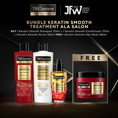 Bundle TRESemme Keratin Smooth - Treatment Ala Salon Complete [Shampoo 170 mL + Conditioner 170 mL +