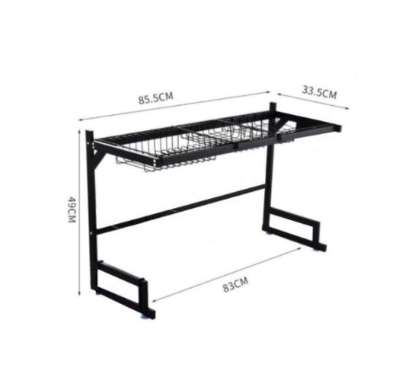 Rak Wastafel Minimalis Rak Piring Stainless Steel Rack Rak Cuci Piring Dapur Rak Penyimpanan Piring 