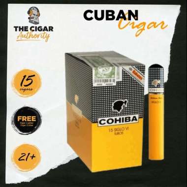 Cohiba Siglo VI Tubos Cuba Cigar Cerutu Paper Box of 15 Tubos