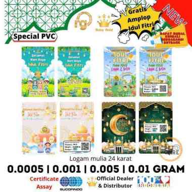 LOGAM MULI EMAS MINI BABYGOLD & RICHGOLD EDISI IDULFITRI 0.0005 | 0.001 | 0.005 | 0.01 GRAM FREE AMP