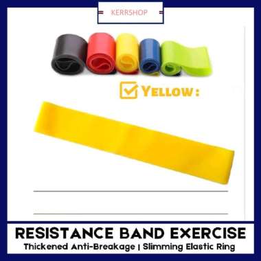 YOGA TENSION BAND YOGA RESISTANCE BAND BESAR KARET YOGA GYM PILATES KUNING