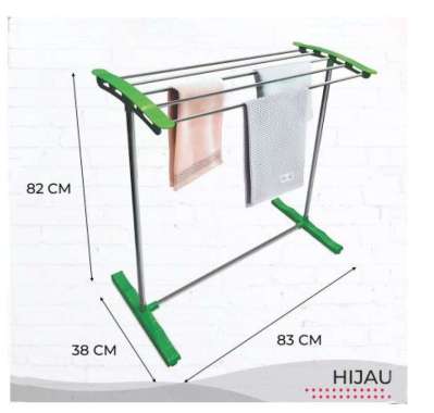 Palang Rak Jemuran Handuk Pakaian Baju Celana Bayi Stainless Steel Rack Laundry Jemuran Menara STAND