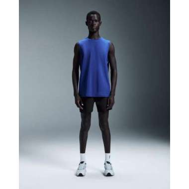 On Men T-Shirt Focus Tank Pakaian Lari Pria [1MD30210662] M Indigo