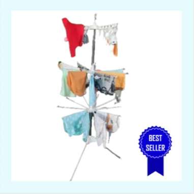 Jemuran Baju Bayi Lipat - Menara Gantungan Pakaian Bayi - Jemuran Bayi - Jemuran Pakaian Bayi - Baby