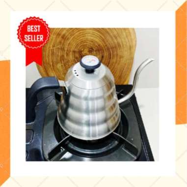 Teko 1 Set Lengkap Gooseneck dengan Termometer Teko Leher Angsa Teko Aesthetic Teko Besar Teko Teh C