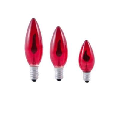 Lampu Lilin Led Cabe Lombok Sembahyang Candle Lamp E12 Lampu Main Api Berkedip Bijian E12 KECIL501 A