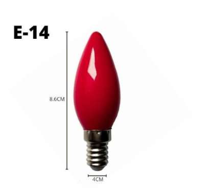Lampu Lilin Led Cabe Lombok Sembahyang Candle Lamp E12 Lampu Main Api Berkedip Bijian E14 BESAR MERA