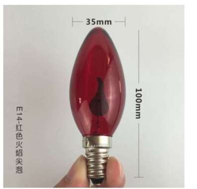 Lampu Lilin Led Cabe Lombok Sembahyang Candle Lamp E12 Lampu Main Api Berkedip Bijian E14 BESAR API