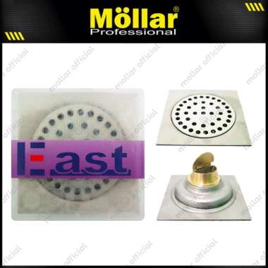 EAST Saringan Got 4" Silver Smart Floor Drain Lantai Kamar Mandi Stainless crome
