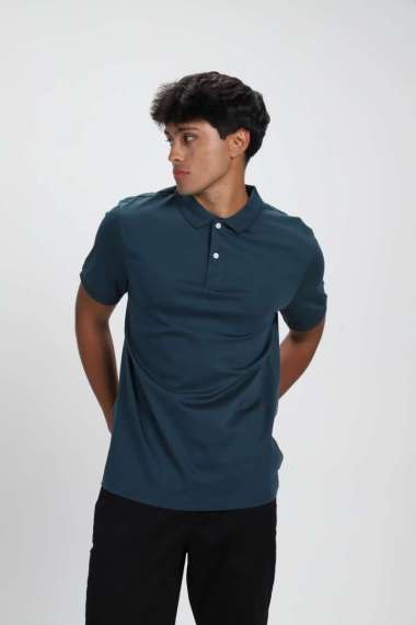 Giordano Men's Interlock Polo - Emerald Green [0101429102] L
