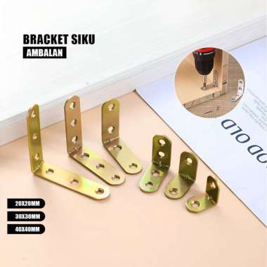 OEM ONE-C1190 Siku Rak Plat Siku L Besi Stainless Bracket Siku Penyangga Rak Dinding / Siku L Penaha