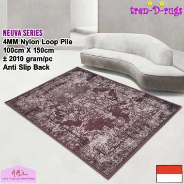 Tren-D-rugs Karpet eropa aesthetic 100 cm x 150 cm anti slip permadani motif abstrak alas lantai rua