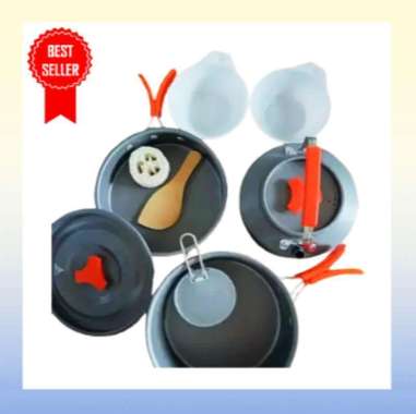 Nesting Camping 1 Set Alat Masak Camping Satu Set Lengkap Cooking Set Outdoor Alat Camping Lengkap P
