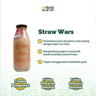 Smoothies Buah Alami Tanpa Gula - Vitaboost Botol Straw Wars Gulp