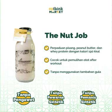 Smoothies Buah Alami Tanpa Gula - Vitaboost Botol Nut Job Gulp