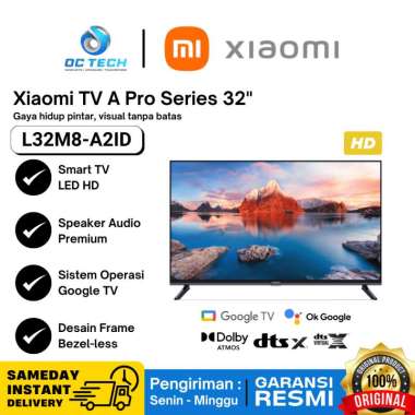 Xiaomi Google TV A Pro 32 inch 32" Smart TV LED HD Speaker 20W Dolby Audio Smart Home TV 32 inch Mi