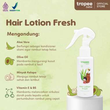 Tropee Bebe - Shampoo Kemiri 100ml + Hair Lotion 100ml Hair Lotion Fresh 100ml