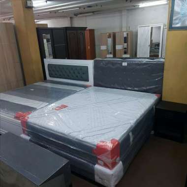 ROMANCE Springbed Internasional Grand Pillow Top 160 (Queen Size) + Divan + Headboard ROMANCE - Kasu