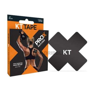 Kinesiology Tape KT Tape Pro X Patch Original BNWT Jet Black