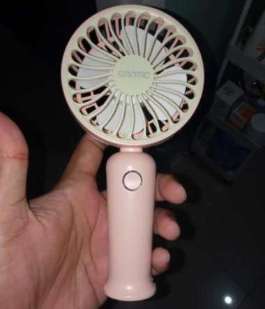 Kipas Angin Mini Genggam Portable Angin Angin Portable Kecil Genggam Kipas Led Pink