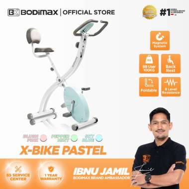 BODIMAX X-BIKE PASTEL /Alat Fitness/Sepeda Statis/Magnetic X-Bike BLUSH PINK