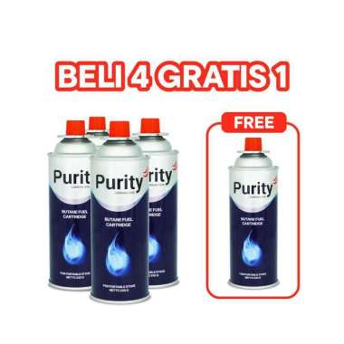 Gas Portable Butane Cartidge Purity Gas Kaleng [Beli 4 Gratis 1]