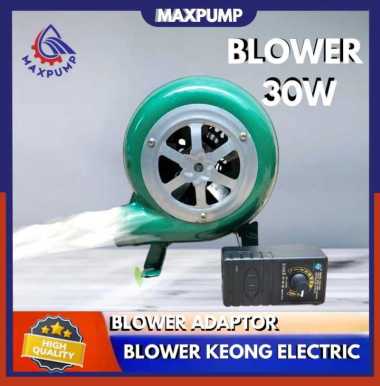 MAXPUMP Blower Mini BBQ 1 Set Blower 30W 12V 220V Speed Control Fan Mini Keong Blower Electric Turbo