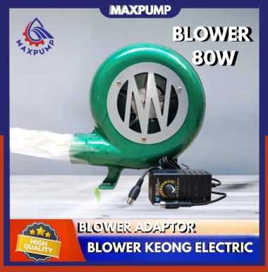 MAXPUMP Blower Keong Kipas Blower 80watt 1.5" Blower Kipas DC 12V AC 220V (Atur Speed) Turbo Portabl