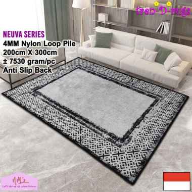 Tren-D-rugs Karpet eropa aesthetic jumbo besar 200 cm x 300 cm anti slip permadani motif abstrak mod