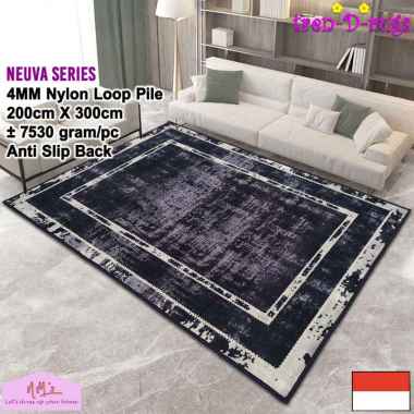 Tren-D-rugs Karpet eropa aesthetic jumbo besar 200 cm x 300 cm anti slip permadani motif abstrak mod