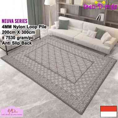 Tren-D-rugs Karpet eropa aesthetic jumbo besar 200 cm x 300 cm anti slip permadani motif abstrak mod
