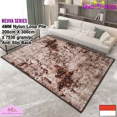 Tren-D-rugs Karpet eropa aesthetic jumbo besar 200 cm x 300 cm anti slip permadani motif abstrak mod