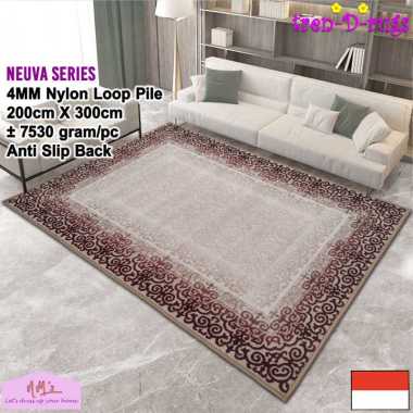 Tren-D-rugs Karpet eropa aesthetic jumbo besar 200 cm x 300 cm anti slip permadani motif abstrak mod