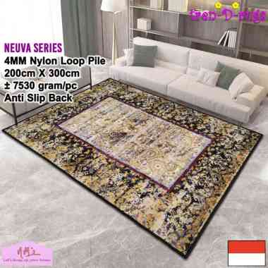 Tren-D-rugs Karpet eropa aesthetic jumbo besar 200 cm x 300 cm anti slip permadani motif abstrak mod