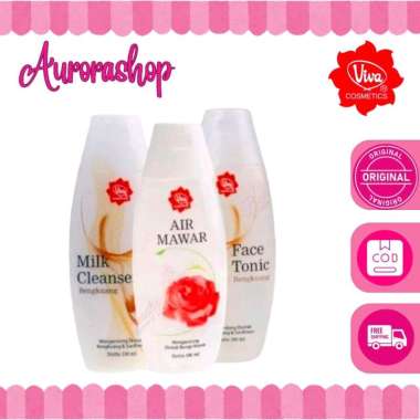 Viva Paket Isi 3 Pembersih Penyegar & Air Mawar 100ml/200ml Paket isi 3 Bengkoang