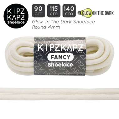 KipzKapz XS20 Glow In The Dark Round Tali Sepatu [4mm] 90 cm white