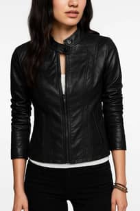 Jaket semi kulit wanita untuk motor anti air dan angin / jaket turing wanita / jaket motor wanita / jaket kulit cewe murah