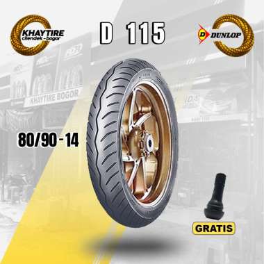 Ban Motor Matic Dunlop D115 80/90 Ring 14 Tubeless