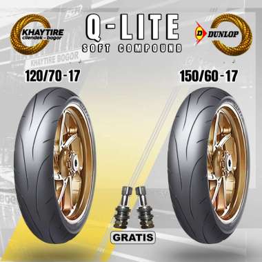Paket Ban Motor Sport DUNLOP SPORTMAX Q-LITE 120/70 Dan 150/60 Ring 17 Tubeless