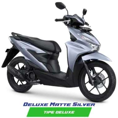 Honda New BeAT Sporty CBS ISS Deluxe JABODETABEK Sepeda Motor No SILVER Bekasi