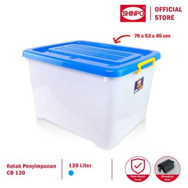 Shinpo Container Box Kotak Penyimpanan - MEGA CB 130 Biru