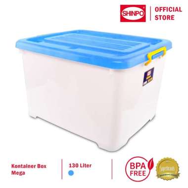Shinpo Container Box Kotak Penyimpanan - MEGA CB 130 Biru Muda