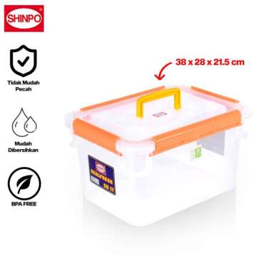 Shinpo Container Box Kotak Penyimpanan - SEALFRESH CB 17 Orange